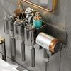 Wall-Mounted Hairdryer & Toothbrush Holder