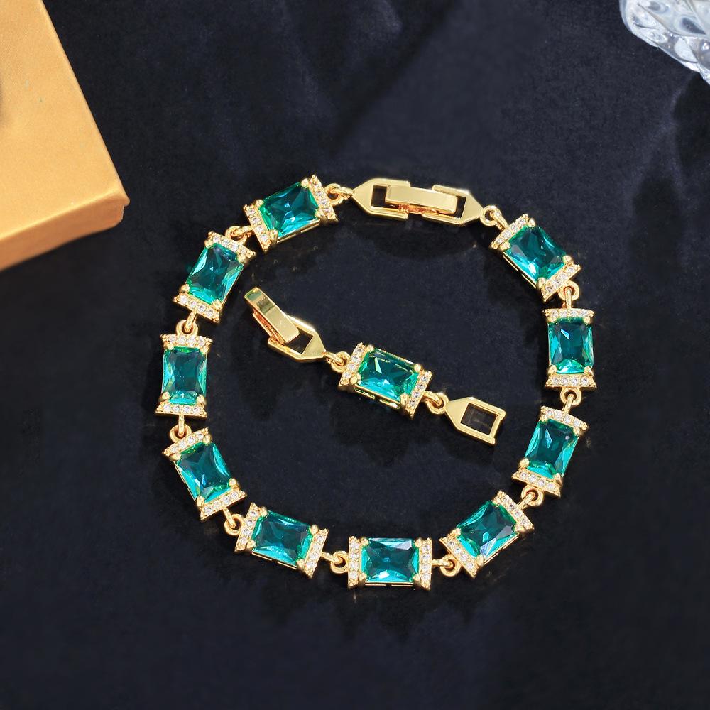 Bracciale Premium Full Diamond Bracciale Incastonato Zirconi Candy Gioielli Bracciale
