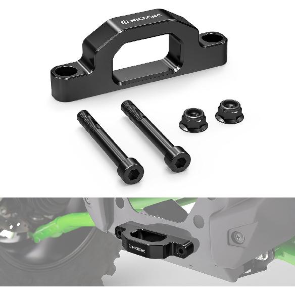 

NICECNC Tow Hook Billet Aluminum Compatible with Kawasaki Teryx KRX 1000 KRF1000 2020-2023, Teryx KRX 1000 KRF1000 eS 2021 2023, Replace 99994-1315,