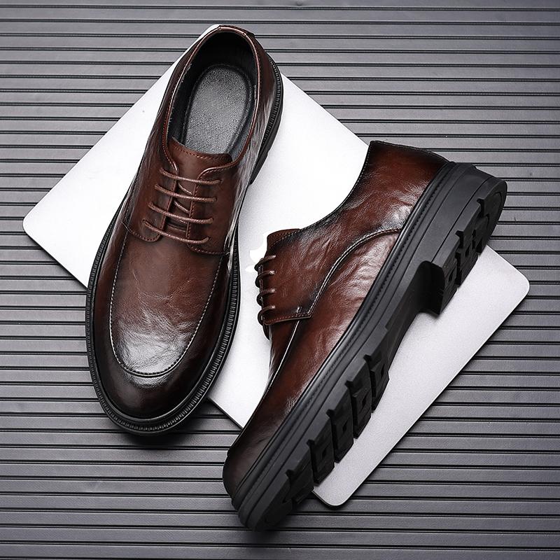 Marke Herren Hochwertiges Leder Slipper Formelle Oxfords Schuhe Loafer Fahrschuhe Party Dating Business Arbeitsschuhe Quasten-Loafer