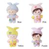 15cm Doll Clothes Little Devil Doll Mini Pajamas Kawaii Doll Jumpsuits Cap Set  Cotton Stuffed Doll