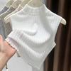 Women's Mock Neck Ribbed Knit Sleeveless Top