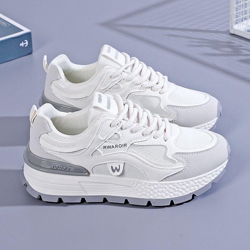 

Новые кроссовки для пап, дышащие, универсальные, на толстой подошве, повседневные, для бега и спорта 39 серый