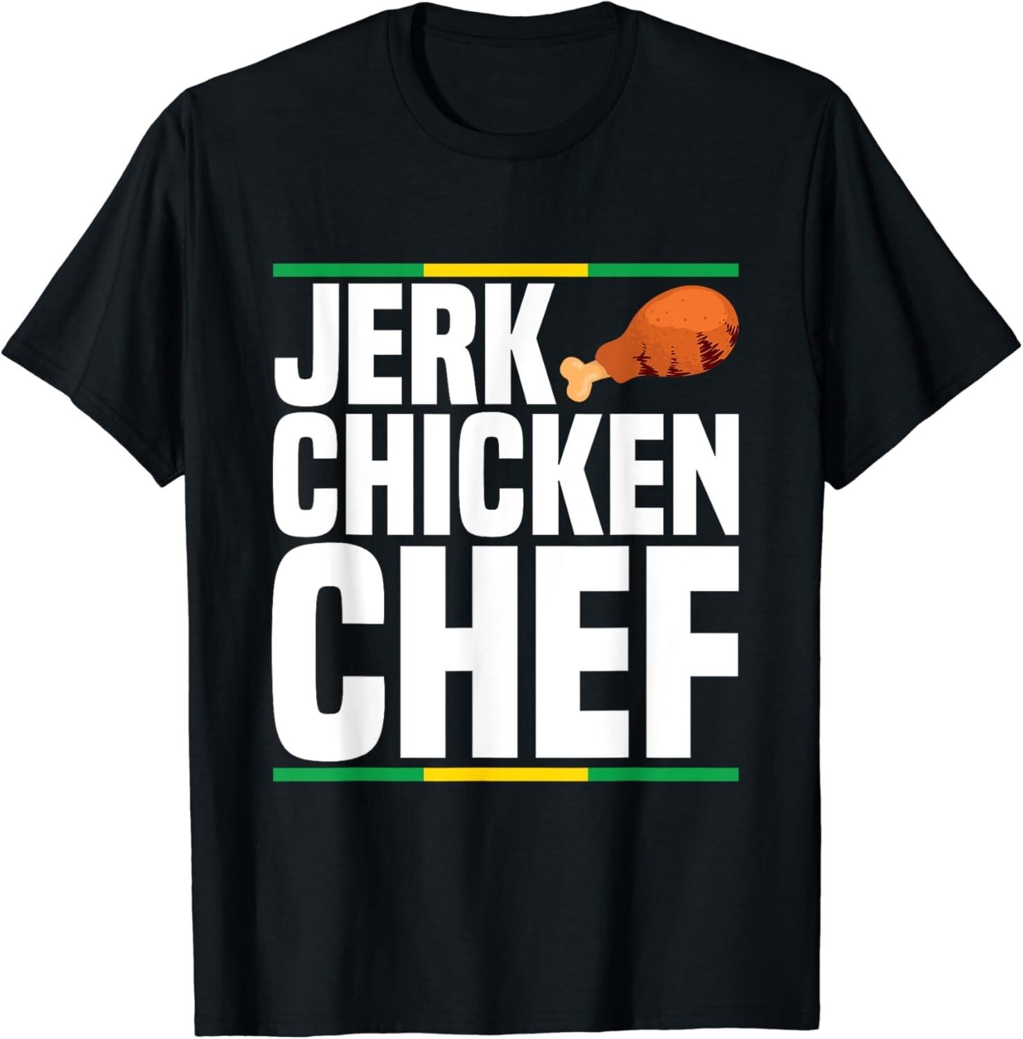 Jerk chicken chef Design for a Jerk Chicken chef Gift Unisex T-Shirt S разноцветный
