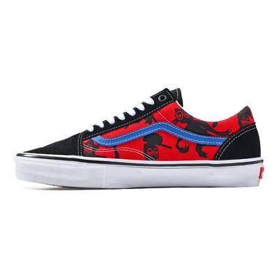 Krooked X Skate Old Skool Natas For Ray Barbee Unisex Sneakers Black Desert-Red VN0A5FCBAPC