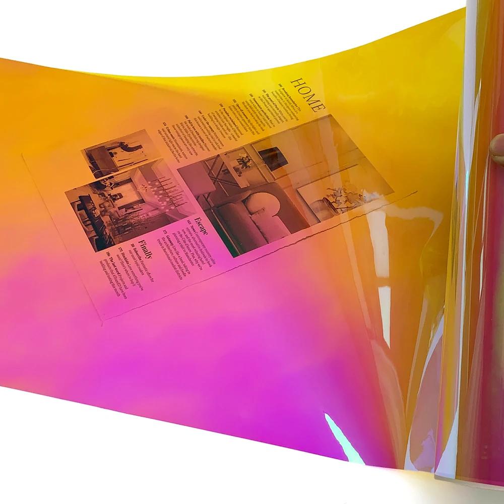 Car Holographic Color Window Stickers Waterproof Self-adhesive Decorative Vinyl Film Personalized Color Change Accessories