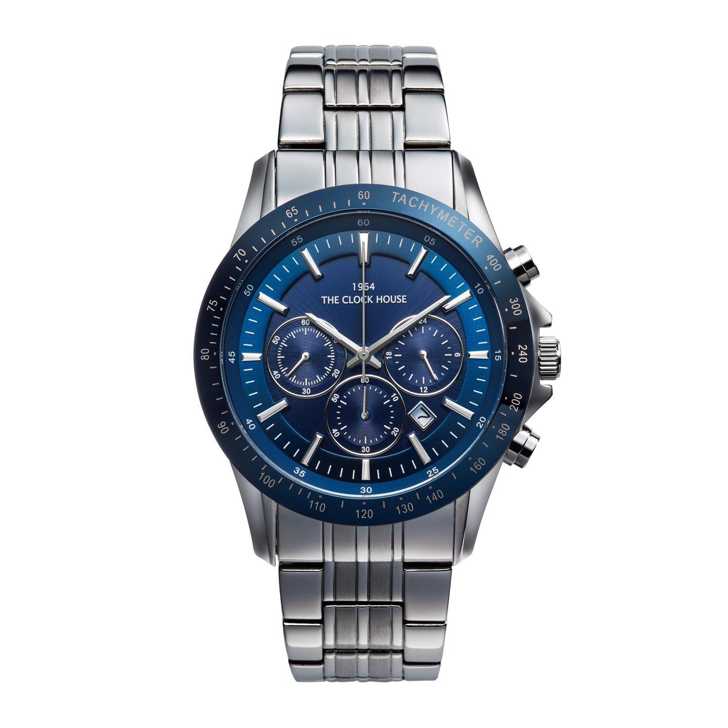 

Часы мужские Clock House Business Casual Solar Chronograph MBC1003-BL1A Blue