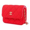 Chanel 23C Kette Leder Gewebt Mini Schultertasche Damen Taschen Rot CD0104-B10061-NL806