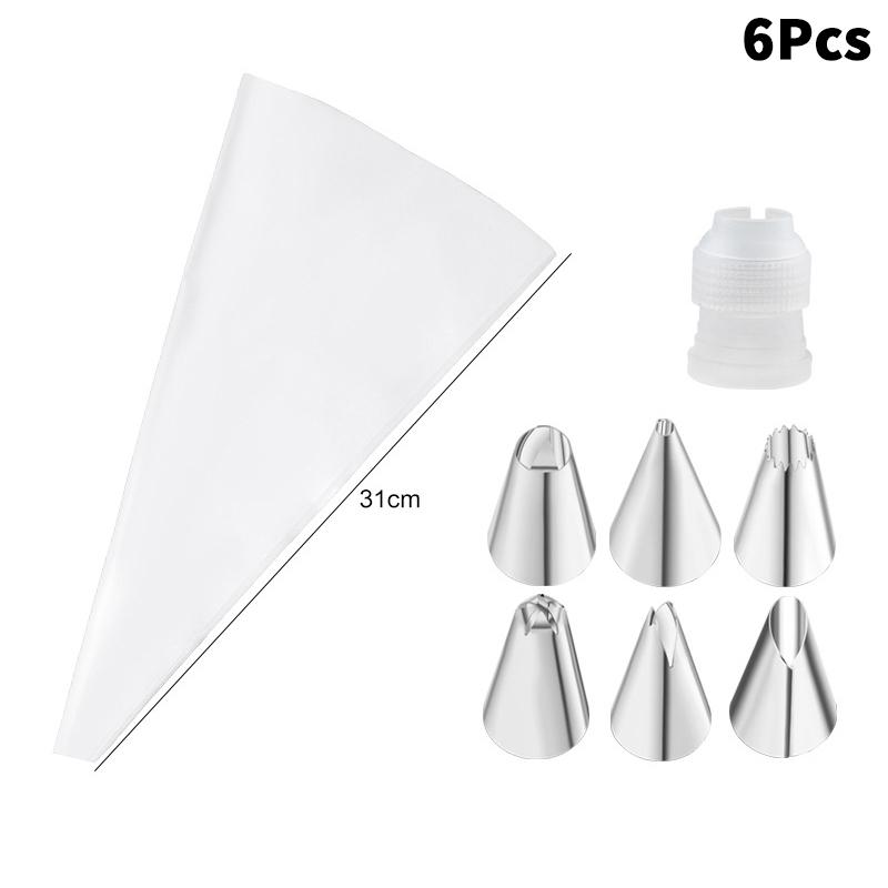 Stainless Steel Piping Nozzle Set,Cake Decorating Tools, Cream Glue Piping Nozzles,Thickened EVA Piping Bags