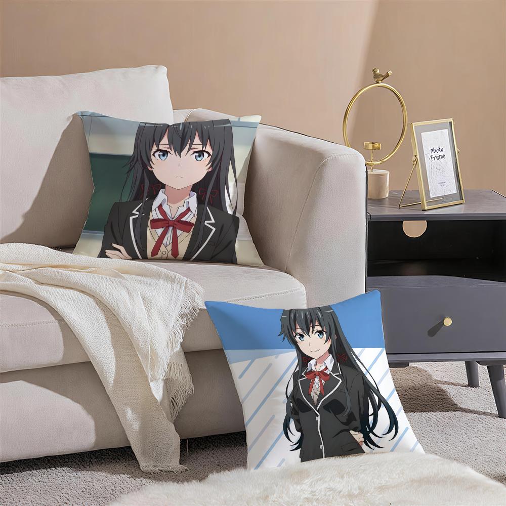 YYukinoshita YYukino Cushion Cover Pillowcase Short Plush Invisible zipper Room Sofa Cushion Cover