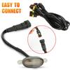4Pcs Universal Car LED Front Grille Light Smoked Amber White Modification Lights For Off Road Trunk SUV Ford Toyota