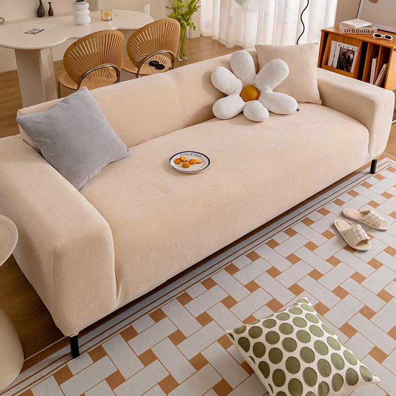 Light Luxury Thickened Chenille Elastic One-Piece Sofa Cover All Wrapped Cover Four Seasons Universal Anti-Scratching Sofa Cover