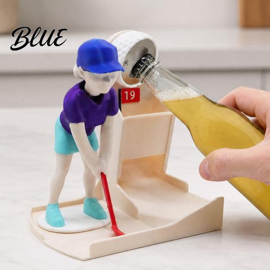 Interactive Game Bottle Themed Opener Printed Swing Golf Opener 3D Beer Buddy Portable Mini Sports Tabletop Design for Bar