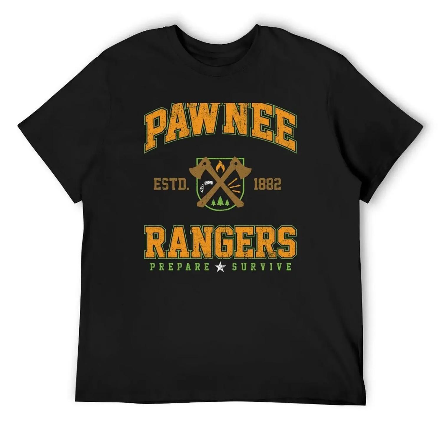 

Футболка Pawnee Rangers аниме футболки аниме футболка affliction мужские футболки с графикой большие и высокие S чёрный