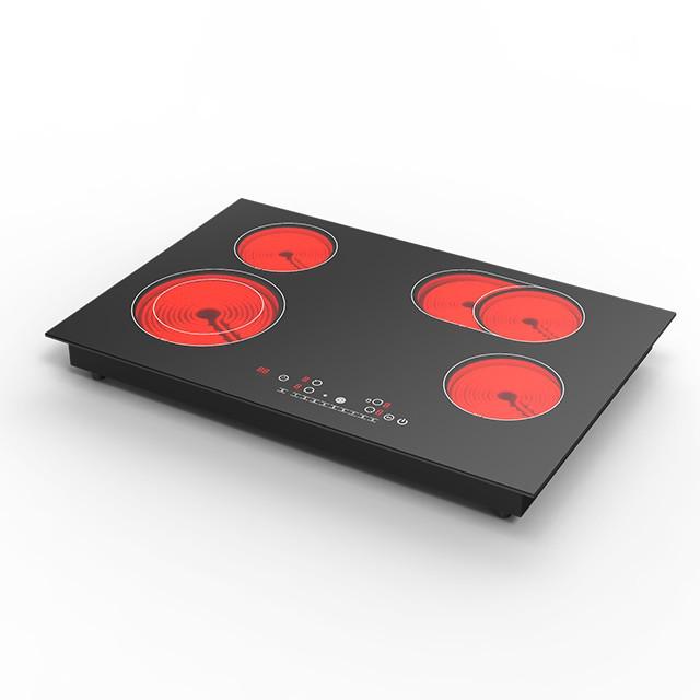 Double Head Electric Ceramic Cooker & Light Wave Oven - Touch Control, Pot Compatible, Household Appliance