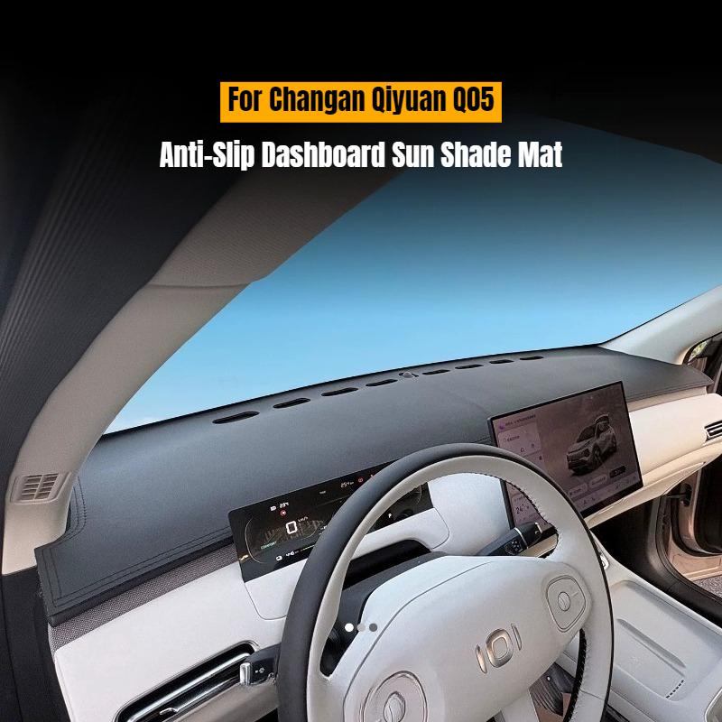 For Changan Qiyuan Q05 2026 Dashboard Sun Shade Mat Anti-Slip UV Block Protection Car Sunshade Dash Cover Interior Accessories