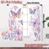 2D Flat Printing  JIT 2pcs   Curtains (Without Rod) Butterfly Symphony Popular Curtain Fabric Versatile 100% Polyester Curtains