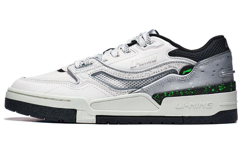 Li Ning 001 BTC Амортизация, Износостойкие Низкие Кеды для Скейтборда Мужские Туманно-Белые AGCT067-2 45