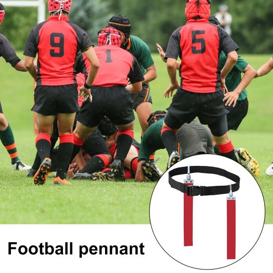 2Pcs Adjustable Flag Football Belts Vibrant Color Soft Wear Resistant Widely Use Thickened