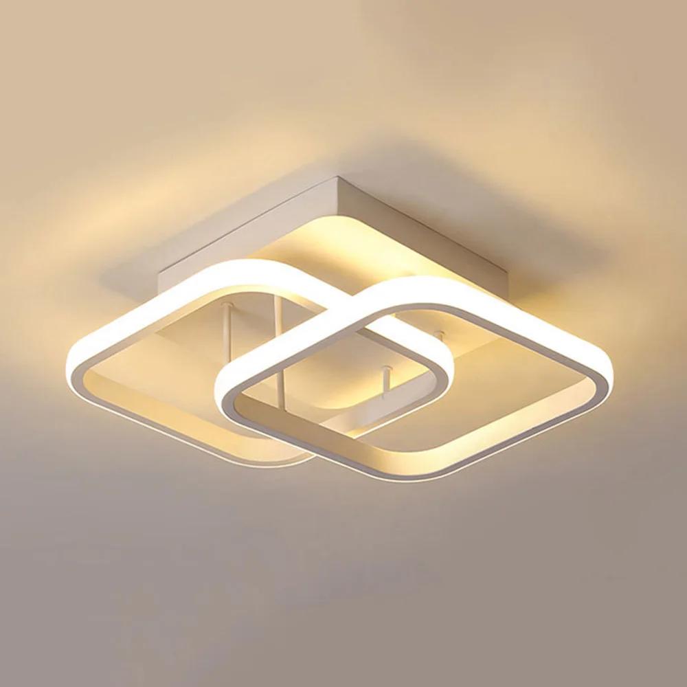 

Современная потолочная лампа 85-265 В, металлическая потолочная люстра, трехцветный светильник для гостиной, коридора, балкона, домашнего декора changeable