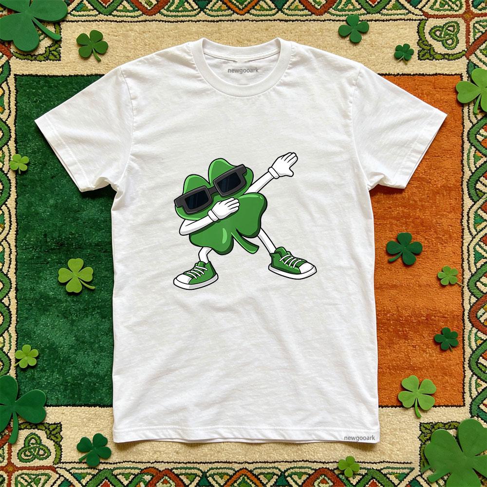 Saint Patrick Lucky Irish Green Retro T Shirt Man Cotton Classic Funny Festival Printed T Shirt Unisex Adult Party Tops