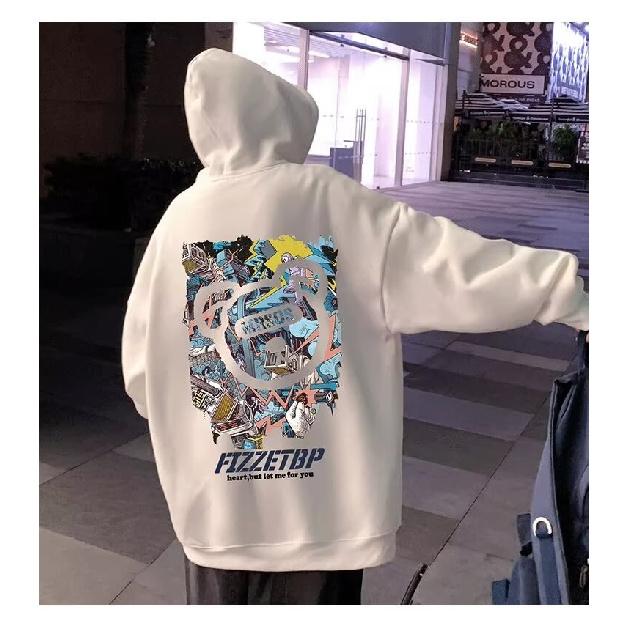 Retro svetr Hong Kong Style Pánské Jarní a Podzimní Pánský svetr s kapucí Americký Heavy High Street Ins Fashion Brand Baggy Coat