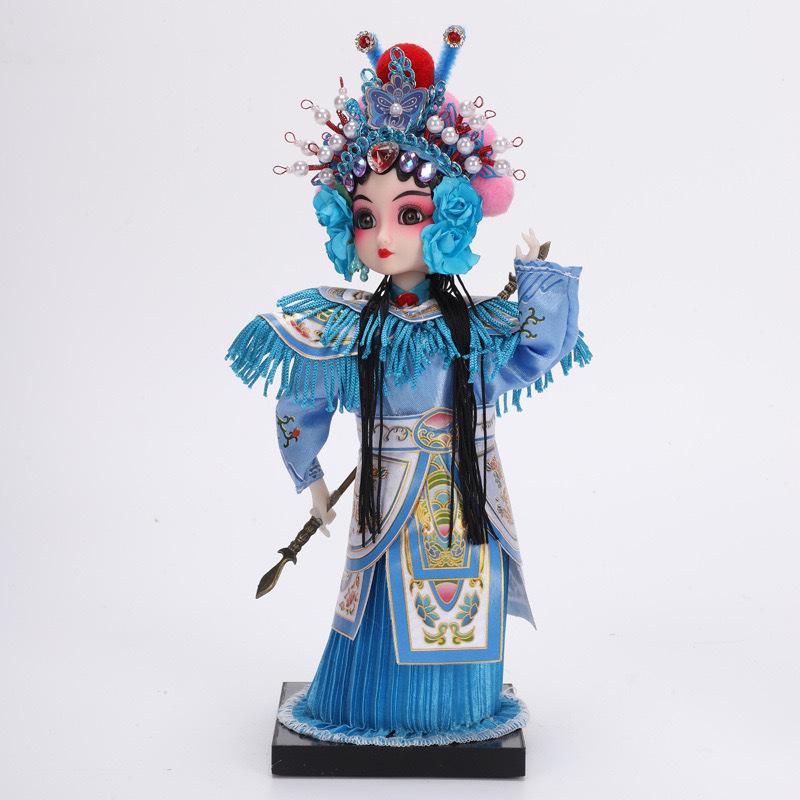 Q-Version Peking Opera Mini Doll, Chinese Traditional Character Home Decor Gift