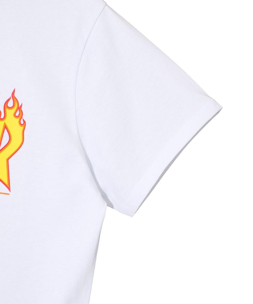 Treasure (W) Flame Short Sleeve T-Shirt White