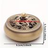 1PC Ancient Copper Incense Burner Household Indoor Incense Seal Plate Incense Thread Incense Burner Incense Accessories Household Incense Burner