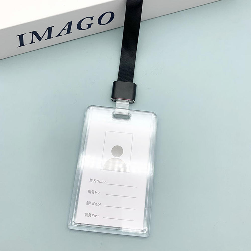 Simple Student Kids Lanyard Card Holder Slim Wallet Boys Pu Id Certificate Bus Door Credit Card Bag for Girls Zipper Coin Purses