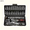 Professional Car & Motorcycle Repair Tool Kit-150-Piece Multi-Purpose Set with Ratchet Sockets, Allen Wrenches&Storage Box, Ideal for DIY Mechanics