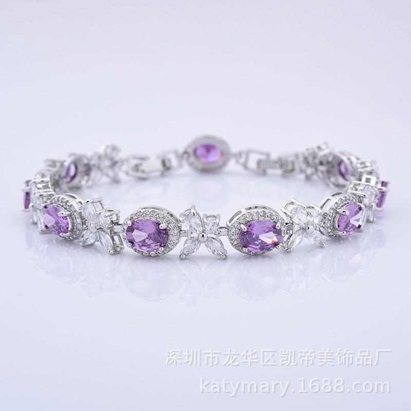 Casual Zircon Bracelet Girls Flower Light Luxury Exquisite Jewelry
