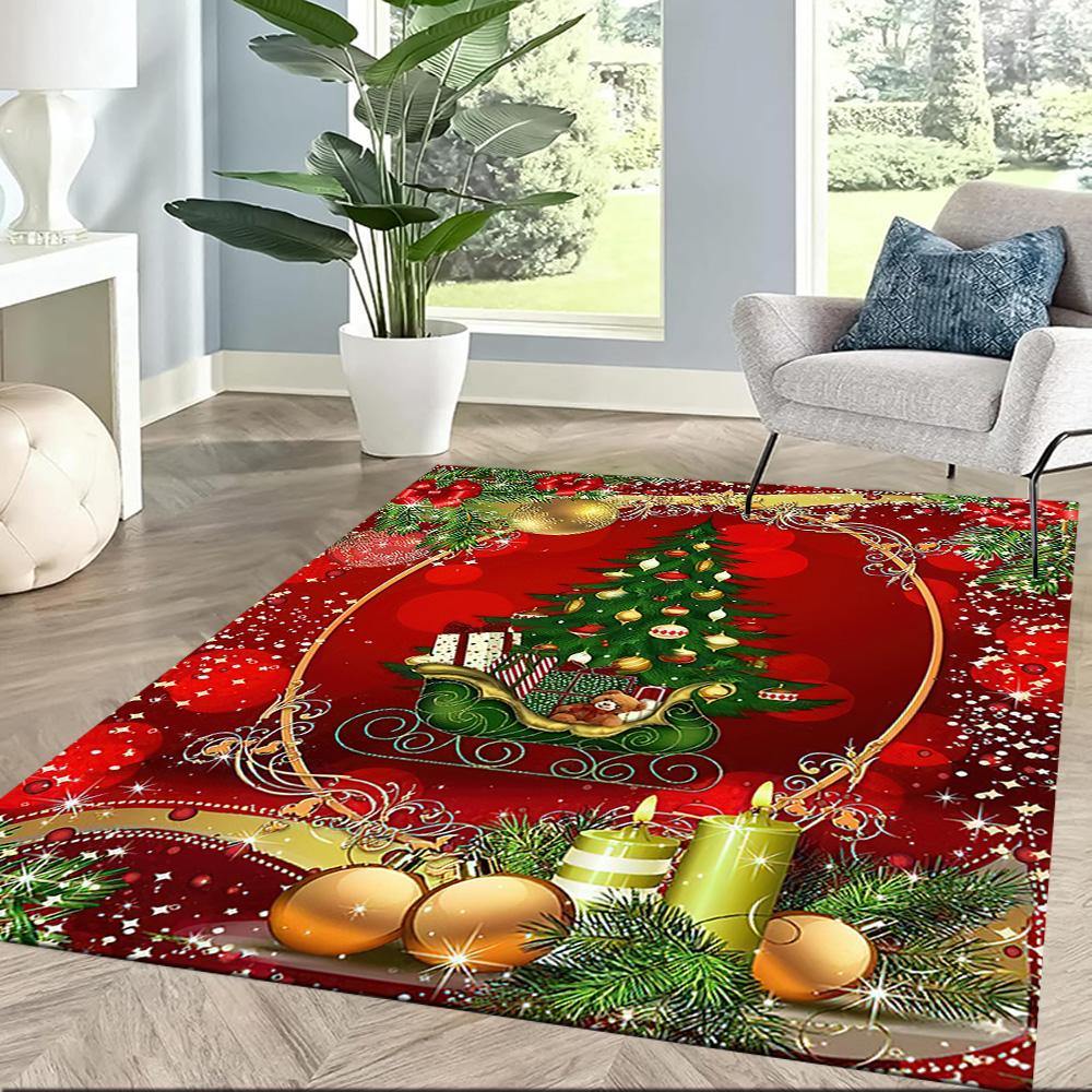 Christmas 207 Carpet Perfect for Game Room Entryway Decorate room Dining Room Antislip Carpet Anime Office Decor
