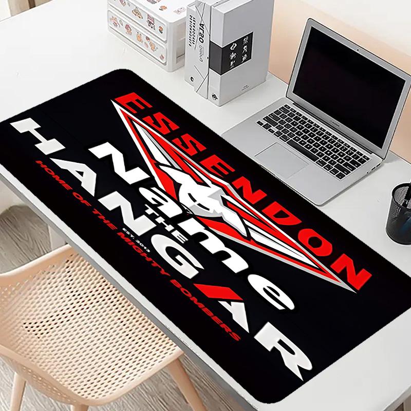 Custom Name Personalized Essendon Football Pattern Mousepad, Laptop PC Desk Mat, Decorative Desk Mat for Home Keyboard Pad Gift