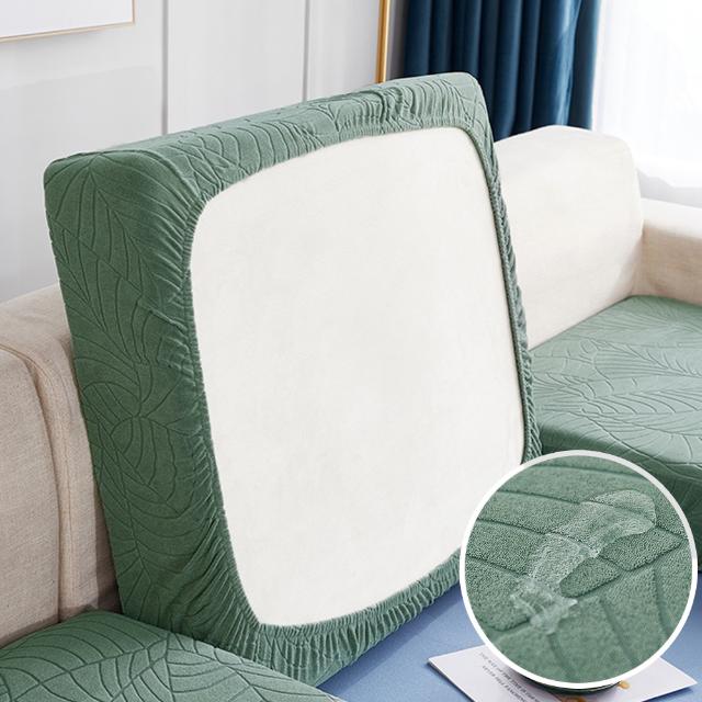 Waterproof Sofa Seat Cushion Cover Stretch Jacquard Sofa Cover Furniture Protector For Pets Kids Removable L Shape Couch Covers