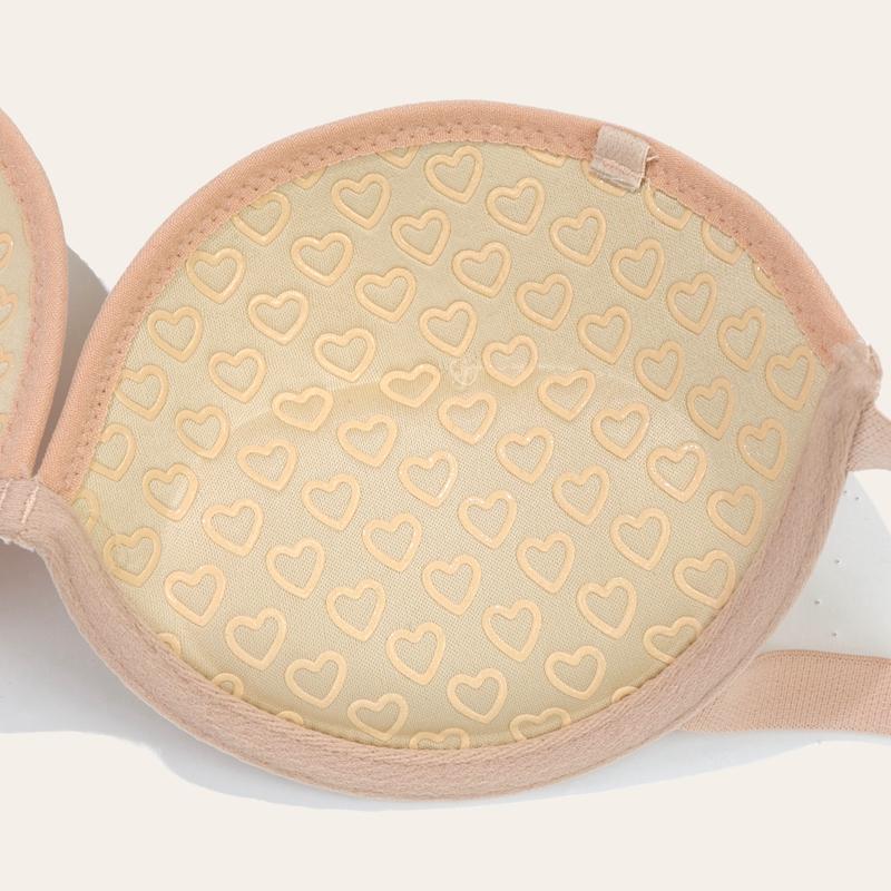 Damen Kleine Größe Push-Up BH Bequemer Sexy BH Transparente Träger mit Bügel BHs XS S M L XL - B16