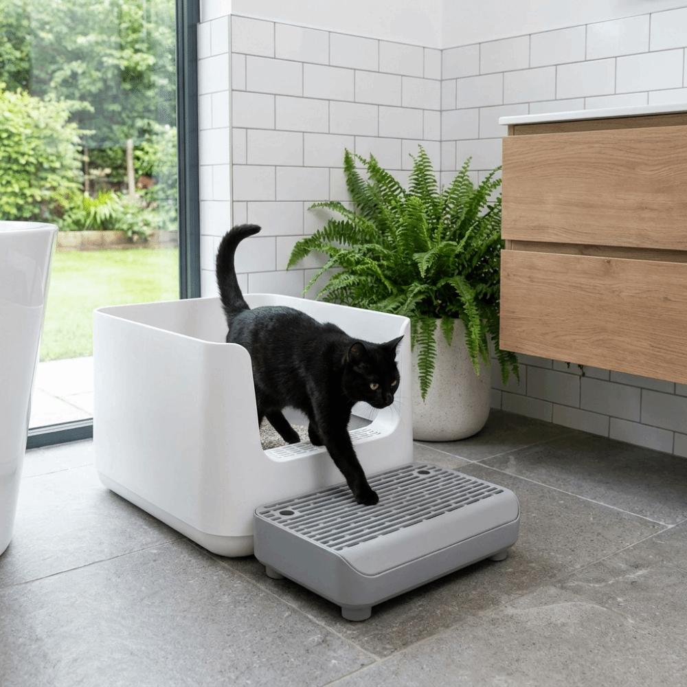 Splash-proof Pet Pedal Step Stool Non Slip Cat Litter Ramp Practical Cat Litter Box Step  for Cats