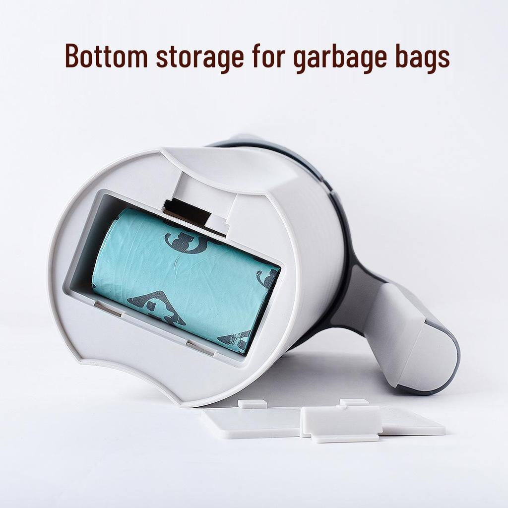 Cross-Border Cat Litter Scoop with Garbage Bag Set - Detachable Pet Cleaning Tool