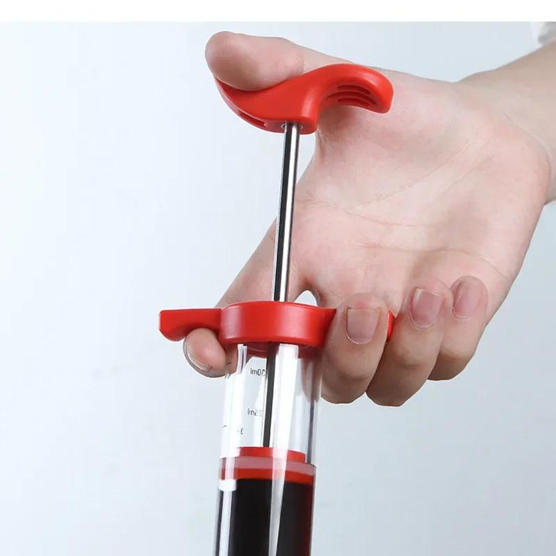 Meat-Injector Syringe With 1 Marinade Injector Needles for BBQ Grill Turkey Injector Kit Marinade Flavor-Injector Kitchen Tools
