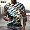 3d Printed Snakeskin Graphic T Shirt For Men Funny Personality Cool T-shirt Top Short Sleeve Plus Size Men's T Shirt Streetwear
