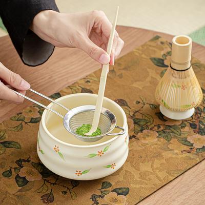 Matcha Hand Drawn Teaware Set Japanese Style Reusable Matcha Making with Ceramic Tea Bowl Tea Culture Gifts Accessories New