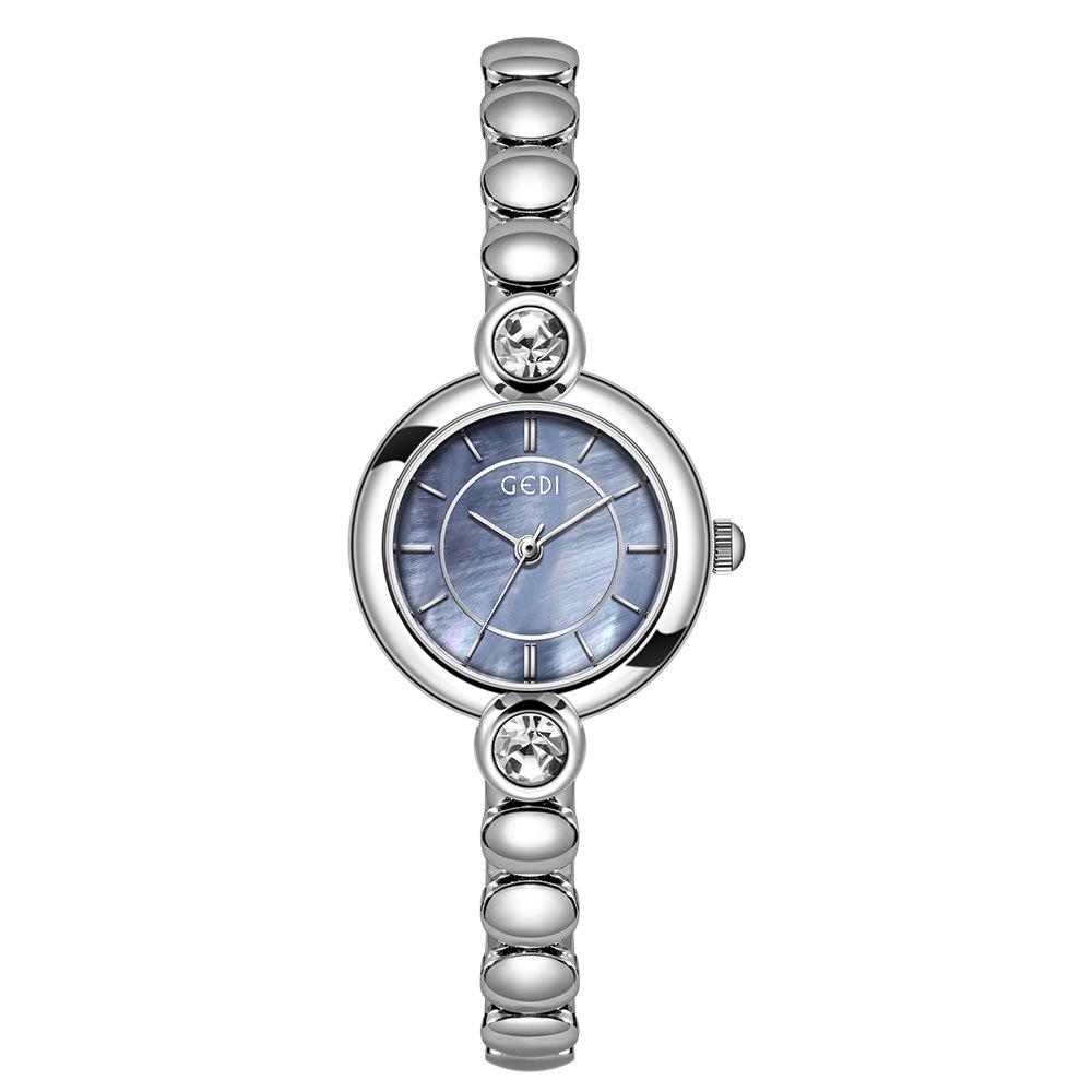 Gedi Luxury Mother-Daughter Mother-of-Pearl Quartz Watch with Alloy Bracelet – Waterproof and Exquisite Design