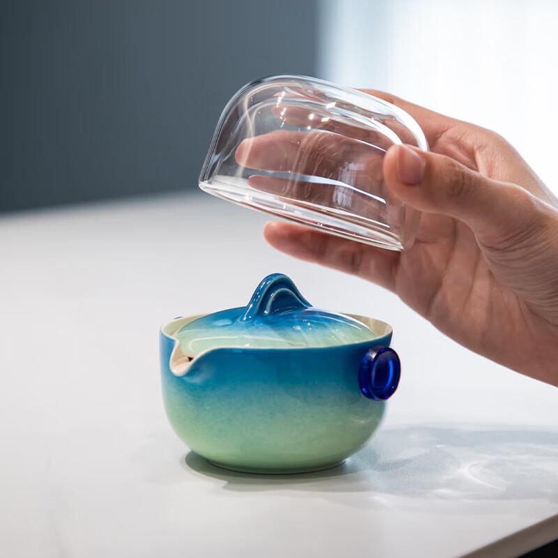 Forbidden City Qianli Jiangshan Portable Ceramic Tea Set