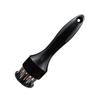 Meat Tenderizer with 16 Needle Blades Stainless Steel Loose Meat Needle Kitchen Cooking Tool for Steak Chicken Fish Pork Black