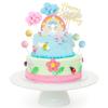 Birthday Unicorn Cake Topper,Rainbow Balloon Cake Decorations Cupcake Toppers for Girls Unicorn Birthday themed Party Supplies
