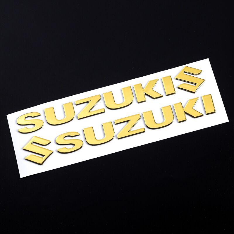 

Для мотоцикла Suzuki Мягкие резиновые 3D декоративные наклейки 18 см Кузов Шлем Водонепроницаемые наклейки для модификации золотистый
