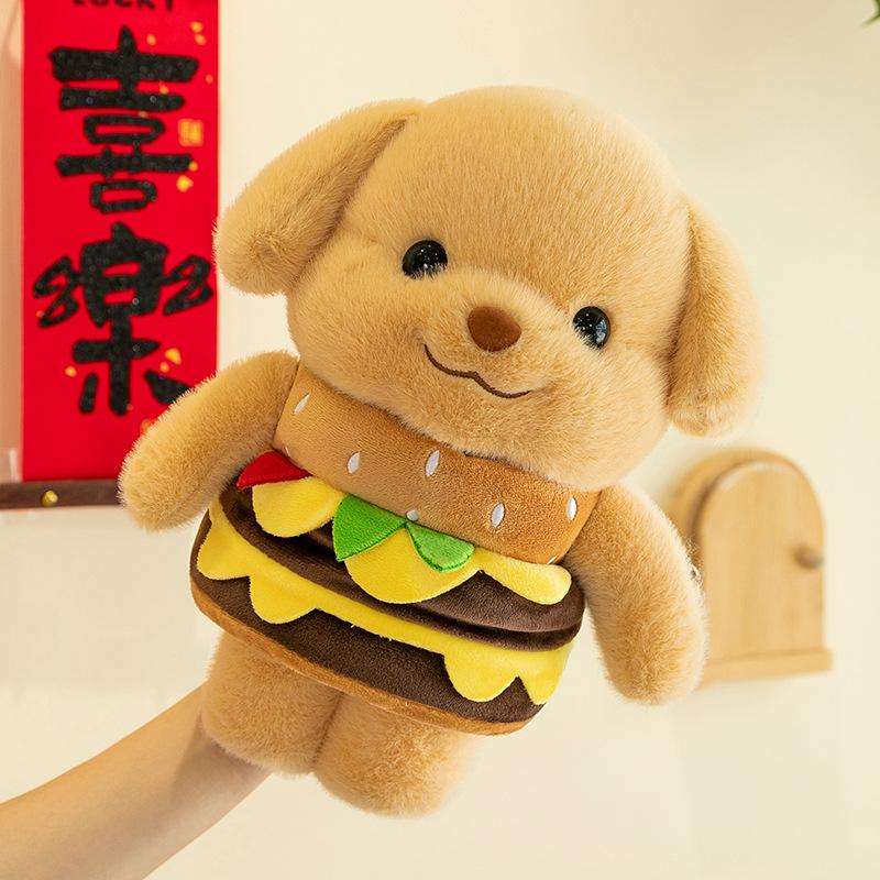 Cute Burger Butter Bear Super Soft Soothing Ragdoll Plush Toy Doll Birthday Gift Child Girl