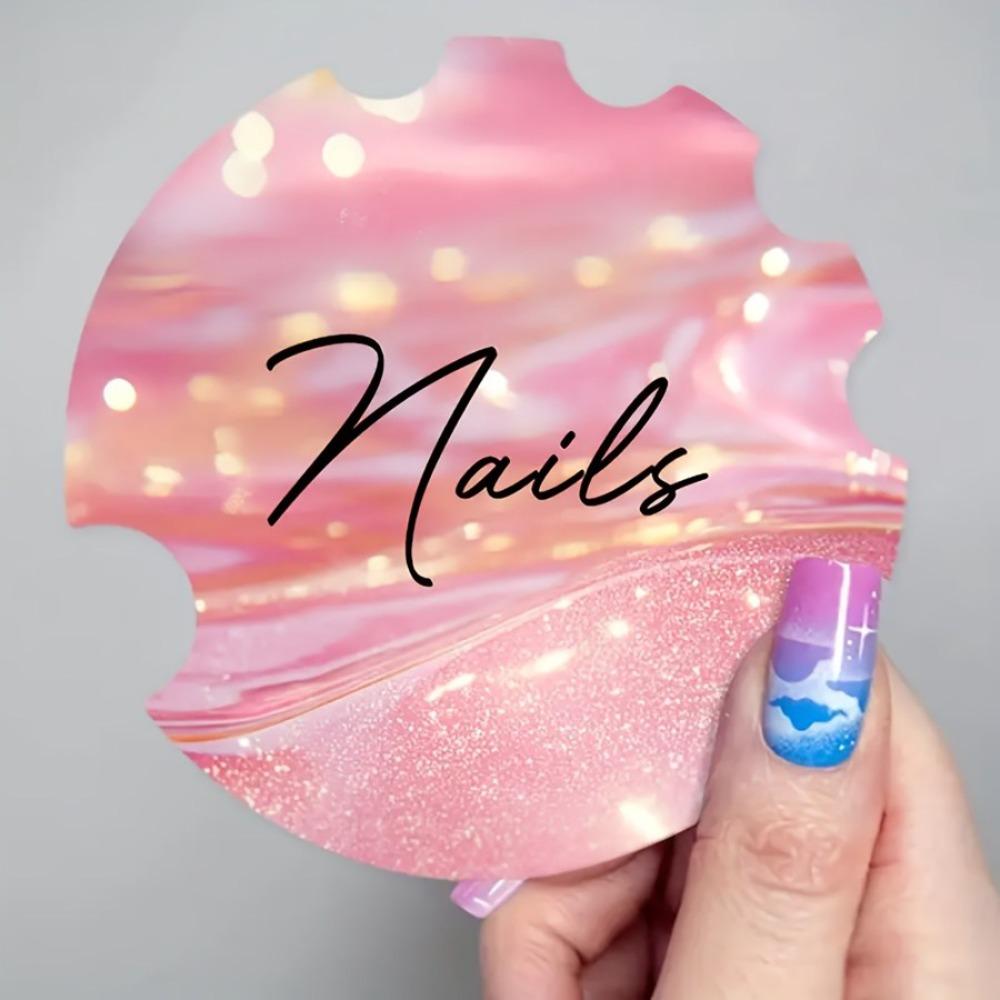 Handmade Nail Art Display Card Reusable Fashion Nail Art Photography Props Acrylic False Nails Selfie Disc Board