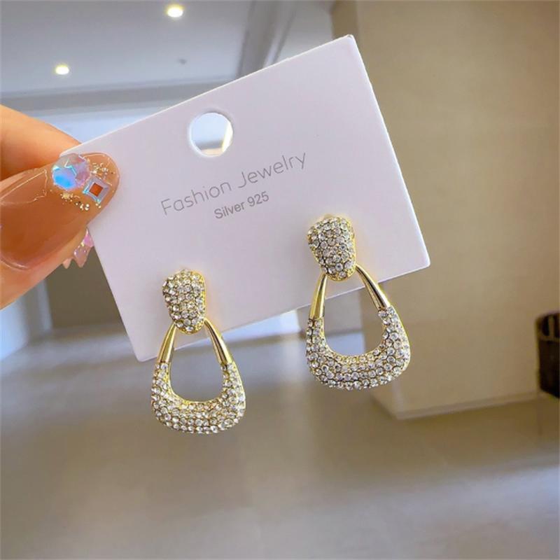 Fashion Korean zircon Dangle Earrings  for Women Girl Gift Jewelry Wholesale