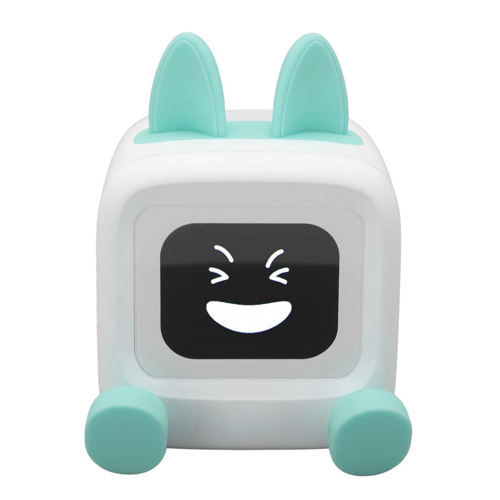 Desktop Small TV Robot Smart   Spker Alarm Clock Ornament with 2.01 Inch Screen GIF Album Mode 3000mah Battery for Bedroom Home